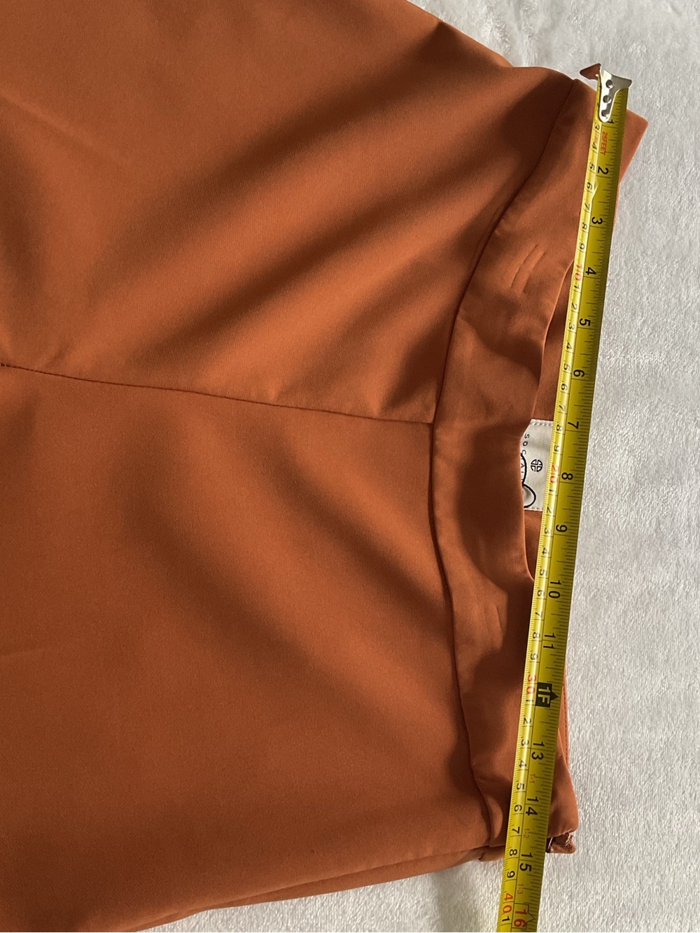 Socialite Rust Leaf High Rise Bootcut Pants Women’s Large Stretch NWT - Picture 12 of 13